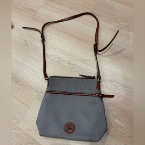 Dooney and Bourke gray crossbody purse